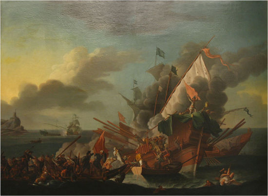 1762年下沉的Ottoman海军帆船
