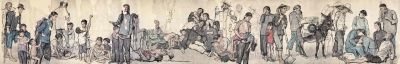 流民图  （纸本水墨设色） 局部  1943年  蒋兆和 中国美术馆藏