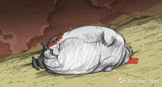 张弓 《黑猪白猪》 动画艺术短片剧照