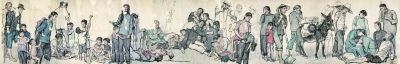 流民图（国画） 200×1400厘米 1943年 蒋兆和 中国美术馆藏