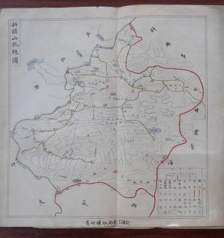 黄文弼新疆考察时曾用过的地图