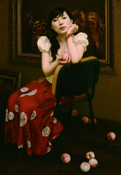 《水蜜桃》选入“2008中国百家金陵全国油画展”。