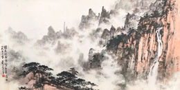 董寿平 刘继卣《黄山松云》