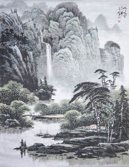 　　吴增玉 情在山水间(山水)(拍品编号：98)落槌价2000元