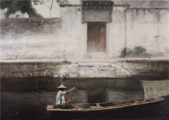 陈逸飞(1946-2005)捕虾人