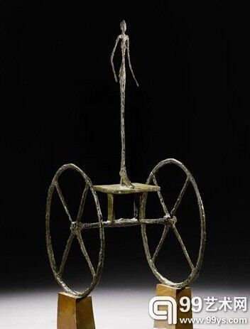 罕见青铜雕塑珍品《双轮战车》 (Chariot) 以 1.01 亿美元（约合人民币 6.2 亿元）的天价落槌