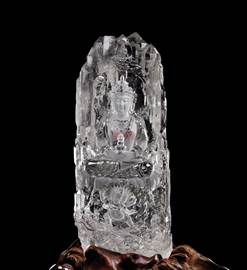 　13109 翁祝红 水晶长寿佛摆件