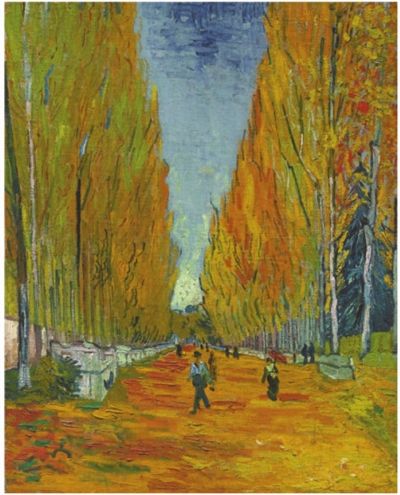 凡高作品《阿里斯康道路》。