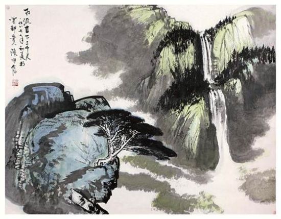 　　陈维信 飞流直下三千尺(拍品编号：57)