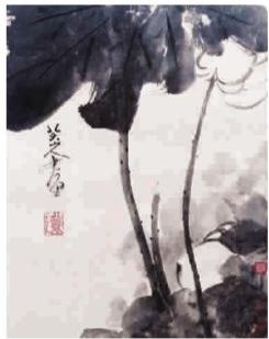 ■　唐云先生旧藏八大山人《荷花图》