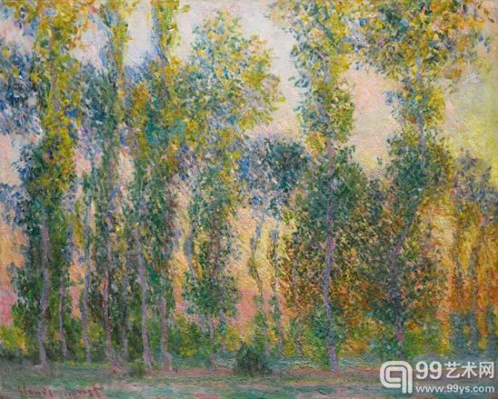 No 3 ： 克劳德·莫奈佳作《吉维尼杨树林》（1887） 以1078.9万英镑售出