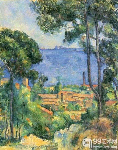即将现身拍卖市场的保罗·塞尚作品《从埃斯塔克山上远眺伊夫古堡》 