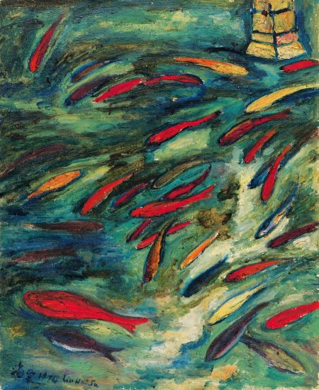 658 刘海粟（1896-1994）玉泉观鱼 估价(RMB)：3,500,000–5,500,000 