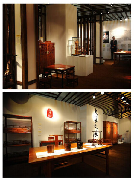 “游艺——‘大家之家’当代古典黄花梨家具集珍”专场，预展现场