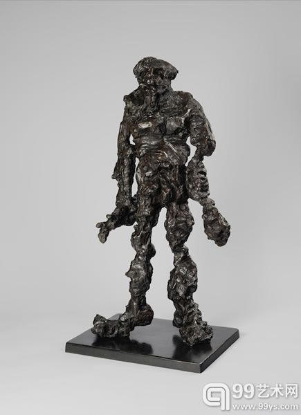 威廉·德·库宁(Willem de Kooning)雕塑作品《挖哈人》（Clam digger）（1972）