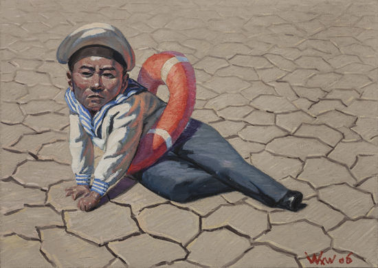 王兴伟(b.1969)小海军 布面油画 2006年作 115×163cm