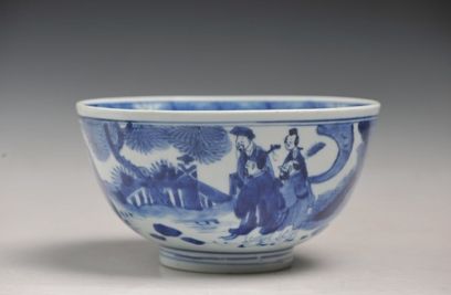 图2【青花通景八仙祝寿图大碗】