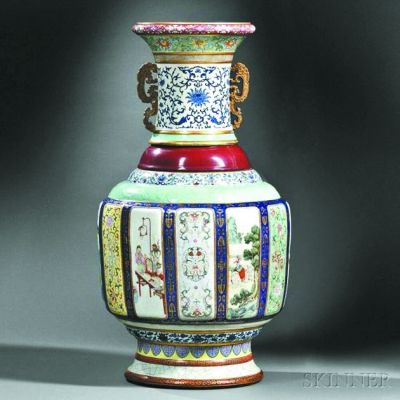 乾隆御窑多色釉大瓶