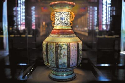 故宫展出的瓷母。京华时报记者王苡萱摄