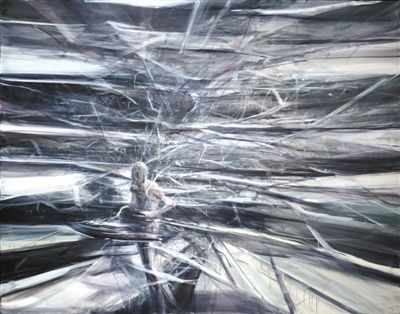 贾霭力出生于1979年，其作品《疯景1号》表达了对艾略特诗作的敬意。