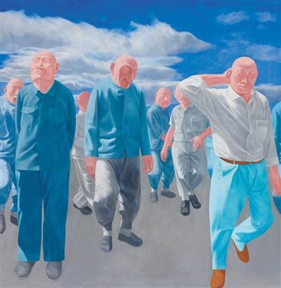 方力钧《系列二（之四）》