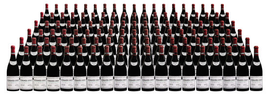 114瓶罗曼尼康帝特选年份（1992–2010年间出产，每年份6瓶）