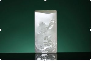 和田玉籽料访友图牌