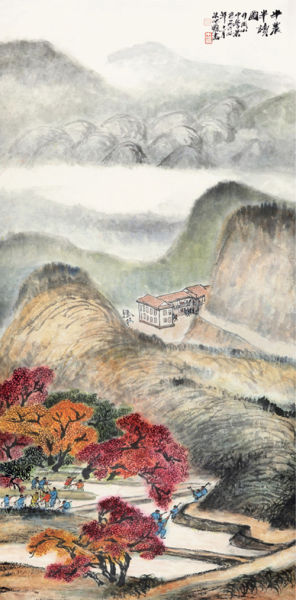 朱屺瞻 半农半读图 成交价138万