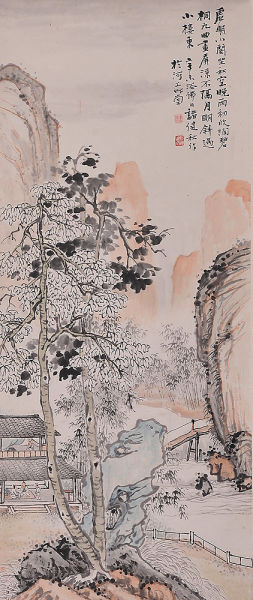 图6【诸健秋 《山居图》】