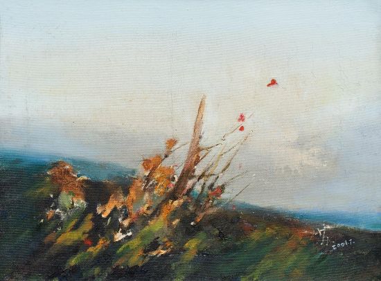 油画  苏天赐《霜晨》