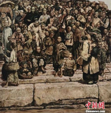 程丛林的《码头的台阶》