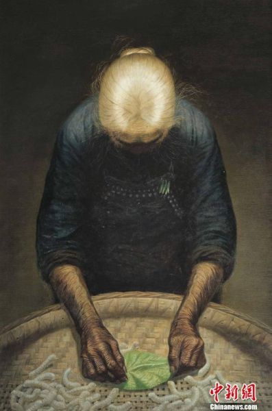 罗中立的作品《春蚕》