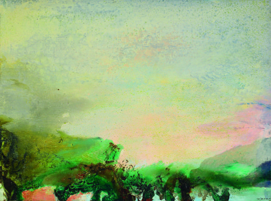 赵无极 《29.08.88》，油彩　画布 成交额：HK$8,680,000