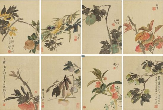 Lot 1267 任伯年(1840-1896) 花果册