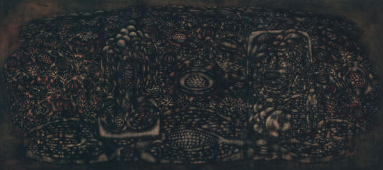 潘德海《掰开的包谷_后山系列NO.1（三联）》