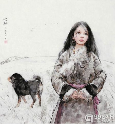 艾轩的作品《雁南飞》以130万港元落槌