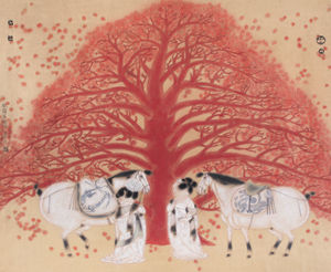 唐勇力 秋霜催叶落