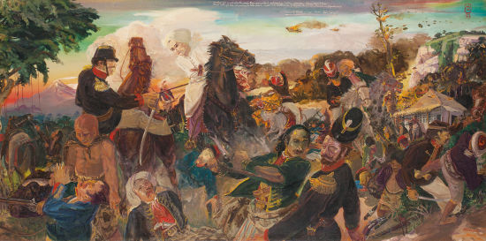 现代印尼艺术家苏佐佐诺（S. Sudjojono）之《蒂博尼哥罗王子率军亲征》（估价：逾2,000万港元／250万美元）