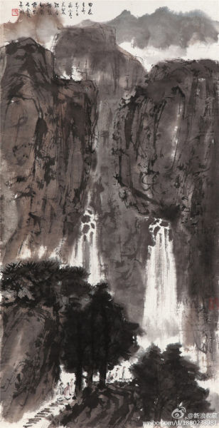 傅抱石《松涧飞泉》200万落槌