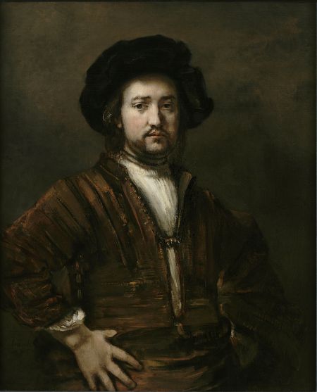 Rembrandt Harmensz van Rijn_Portrait of a Man with Arms Akimbo