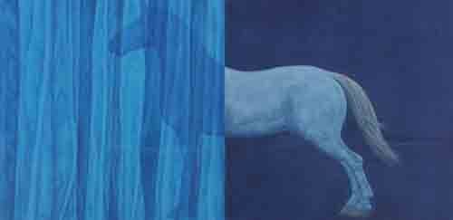 徐累《昼夜平分》 64X131cm 设色纸本