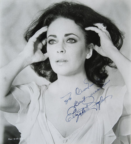 伊丽莎白泰勒签名照