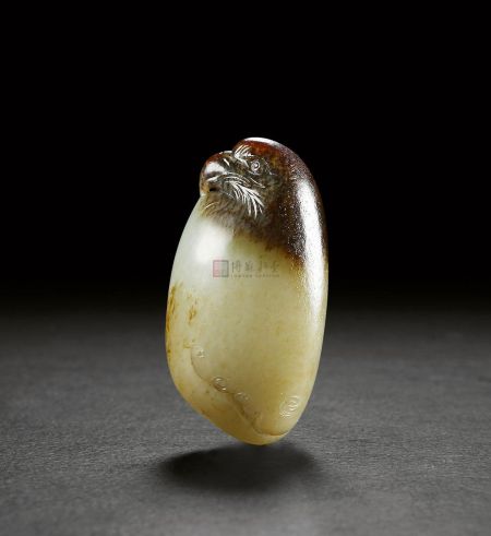 和田玉籽料英明神武把件