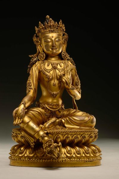 明永乐 增禄佛母 H18.2cm 成交价：RMB 14,260,000