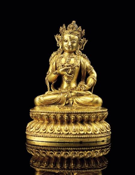 明永乐“铜鎏金金刚萨埵菩萨” 成交价：862.5万元