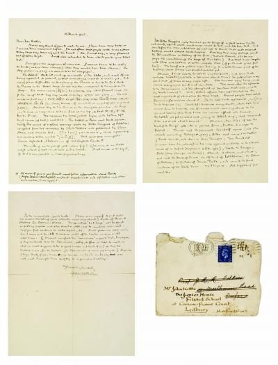 《魔戒》作者亲笔信。