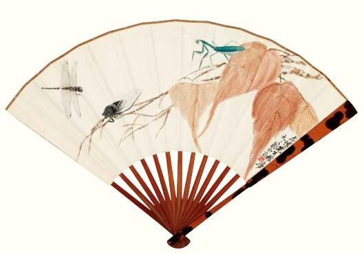 齐白石《贝叶草虫》