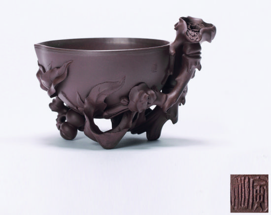 当代 汪寅仙(b.1943) 圣思桃杯