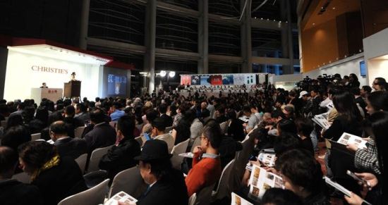 香港佳士得2013秋拍现场