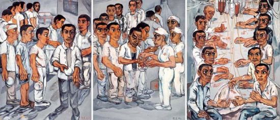 曾梵志《协和医院》日前在香港佳士得拍出1.13亿